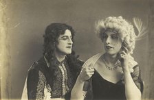 Two men in elaborate drag, [between 1920 and 1929?]. Creator: Unknown.