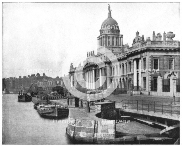 Custom House, Dublin, Ireland, late 19th century. Artist: John L Stoddard