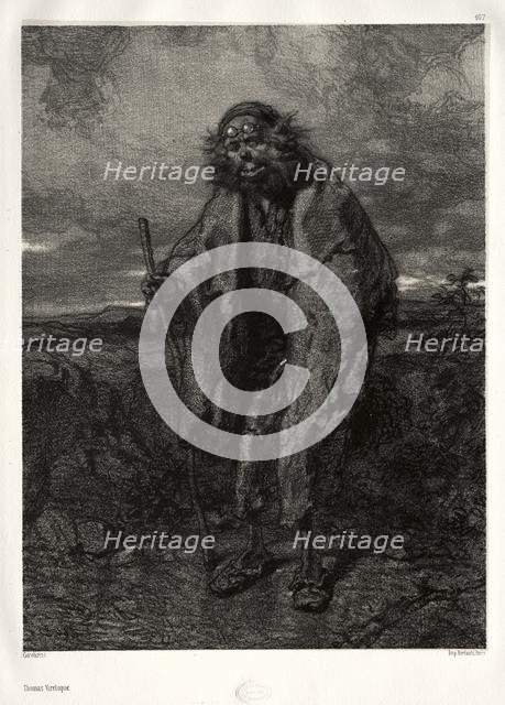 Old and Modern Artists: Thomas Vireloque. Creator: Paul Gavarni (French, 1804-1866).