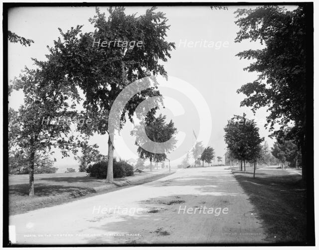 On the western promenade, Portland, Maine, between 1890 and 1900. Creator: Unknown.