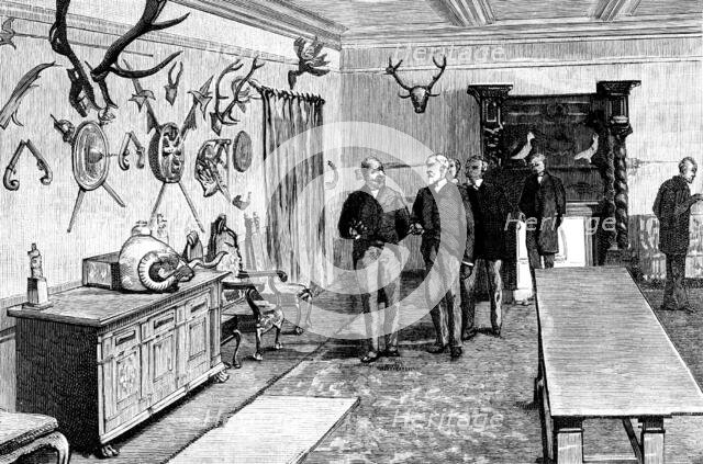 The Forth Bridge: room for the Prince of Wales and the royal party, 1890. Creator: Unknown.