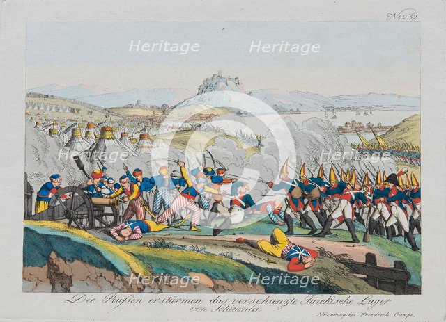 Taking of the Shumen Fortress in 1828, c. 1830. Artist: Campe, August Friedrich Andreas (1777-1846)