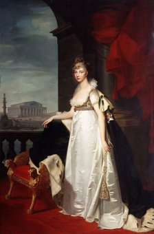 'Portrait of Empress Elizabeth Alexeievna', 1805. Artist: Jean Laurent Monnier