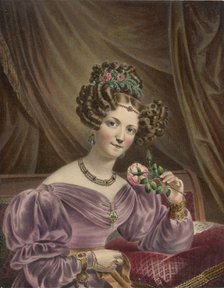 Portrait of the ballet dancer Madame Montessu, 1840s.