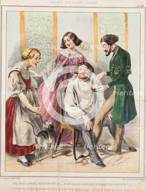 French barber in Russia.