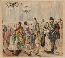 High Society Ball, First quarter of 19th century. Artist: Baranov, Vasili Venediktovich (1792-1836)