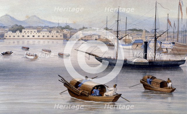 Shanghai harbour c1875. Artist: Unknown