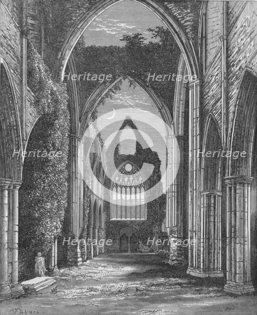 'Choir, Looking West', Tintern Abbey, c1885, (1897). Artist: Alexander Francis Lydon.