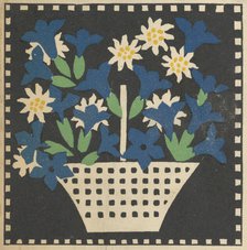 Basket of Flowers, 1907. Creator: Leopoldine Kolbe.