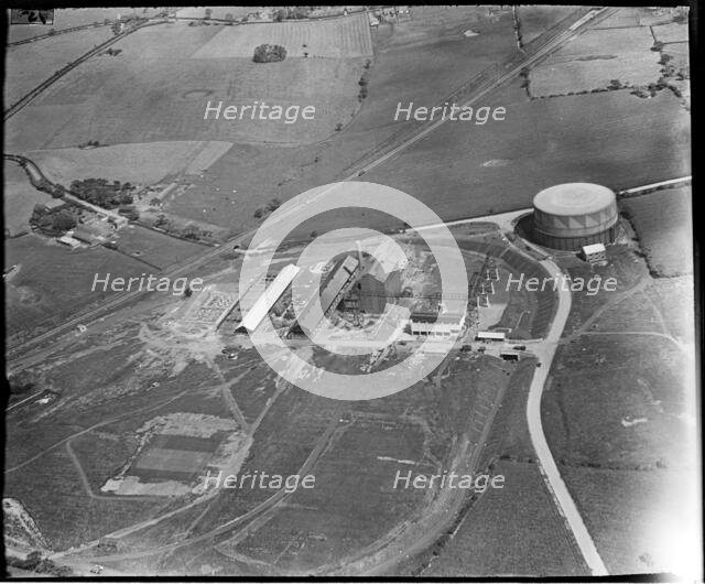 The Lostock Hall Gas Works, Tardy Gate, Lancashire, c1930s. Creator: Arthur William Hobart.