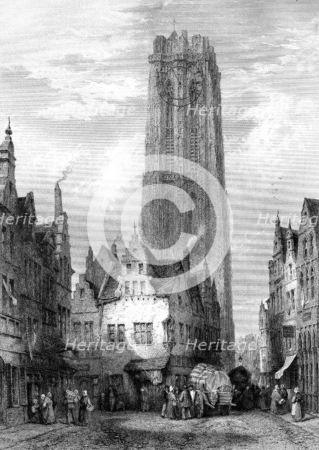 Malines (Mechelen) Cathedral, Antwerp, Belgium, 19th century.Artist: JJ Crew