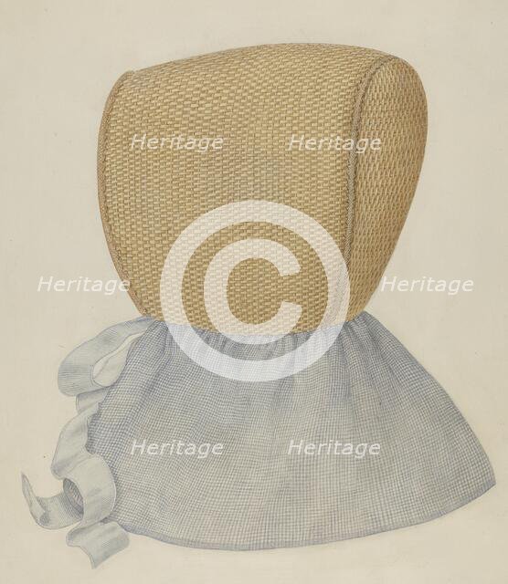 Shaker Bonnet, c. 1937. Creator: Alois E. Ulrich.