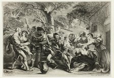 Soldiers and Peasants, 1640/50. Creator: Frans van den Wyngaerde.