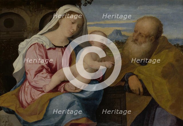 The Holy Family, between 1513-1515. Creator: Jacopo Palma il Vecchio.