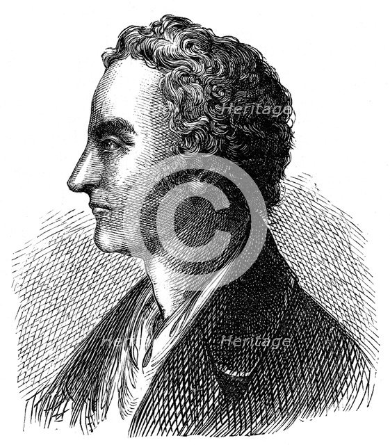 Thomas Young, English physician, physicist and Egyptologist, 1881. Artist: Anon