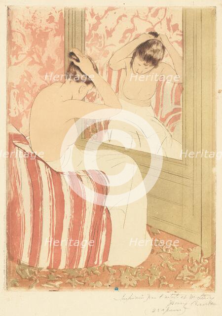 The Coiffure, 1890-1891. Creator: Mary Cassatt.