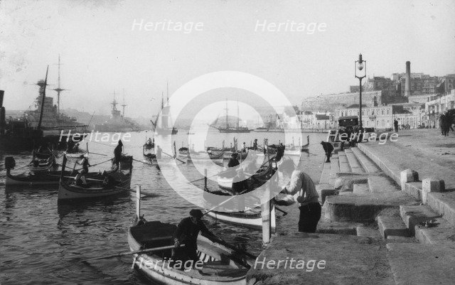 Grand Harbour, Malta, 1937. Artist: Unknown