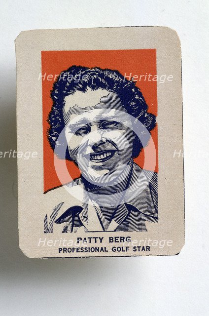 Patty Berg, cigarette card, c1950. Artist: Unknown