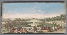 View of the Orangerie of the Palace of Versailles, 1700-1799. Creators: Anon, Jacques Rigaud.
