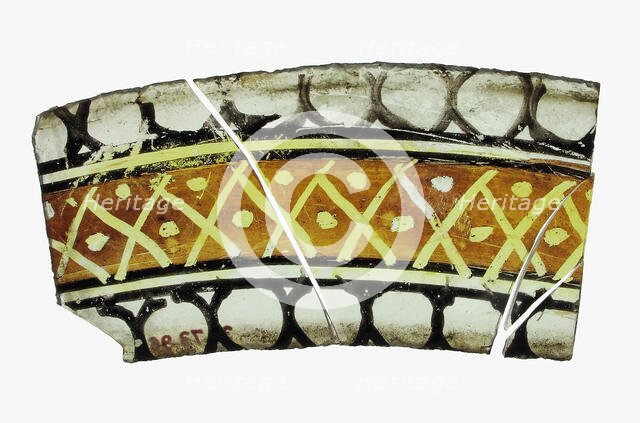 Glass Fragment, European, late 15th-16th century. Creator: Unknown.