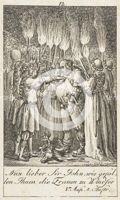 Plate 12 for Shakespeare's 'Macbeth', 1784. Creator: Daniel Nikolaus Chodowiecki.