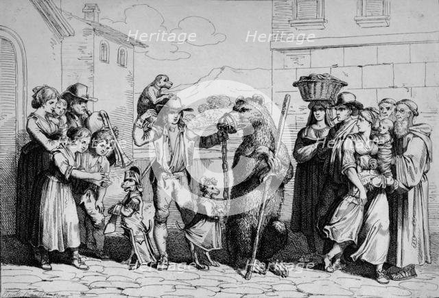 'Il Ballo dell' Orso', 1815. Creator: Bartolomeo Pinelli.