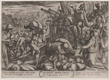 Plate 22: Josaphat Thanking God for His Victory, from 'The Battles of the Old..., ca. 1590-ca. 1610. Creator: Antonio Tempesta.