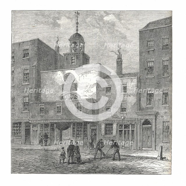 St Ethelburga's Church, 1878. Artist: Walter Thornbury