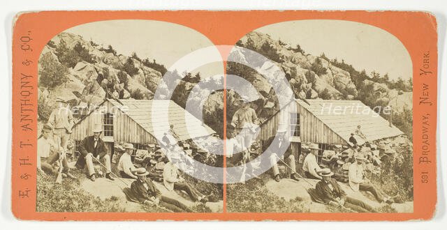 Group on Summit of the Mountain, 1869/1901. Creator: Anthony & Company.