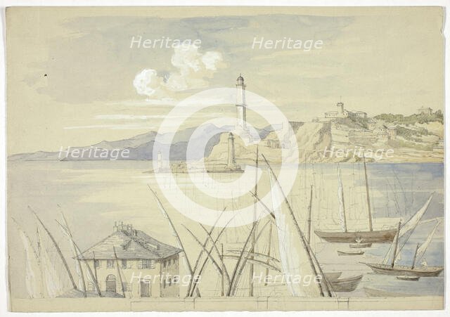 Genoa from the Croce di Malta, 1841. Creator: Elizabeth Murray.