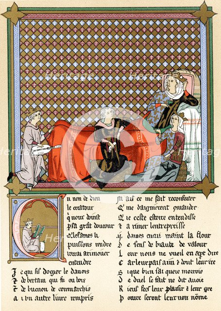 Adenet le Roi, 'King of the Minstrels', 13th century. Artist: Unknown