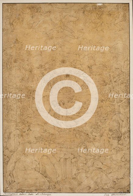 L'âge d'or (The Golden Age). Creator: Vasari, Giorgio (1511-1574).