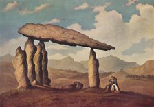 'Megalithic Tomb at Pentre Ifan, Pembrokeshire', 1835, (1946). Artist: Richard Tongue.