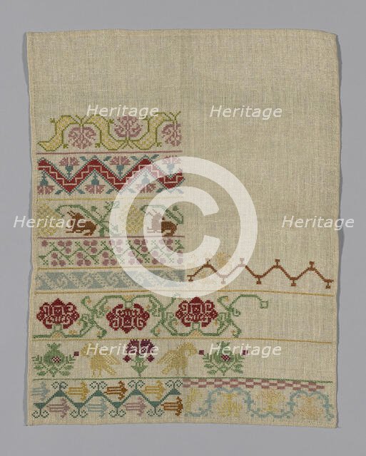 Sampler, England, 1775/1825. Creator: Unknown.