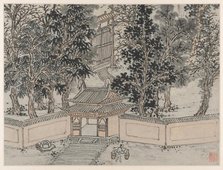 Twelve Views of Tiger Hill, Suzhou: Tiger-Flight Spring at the Back Gate, after 1490. Creator: Shen Zhou (Chinese, 1427-1509).