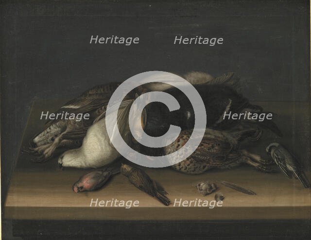 Wildfowl on a Wooden Table, 1648-1681. Creator: Jacob Biltius.