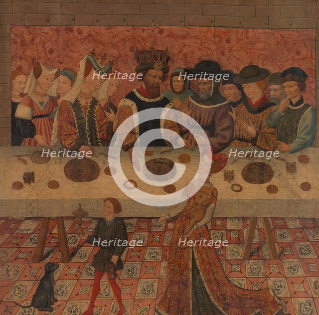 Salome Dancing before Herod. Creator: Spanish (Catalan) Painter (mid-15th century).