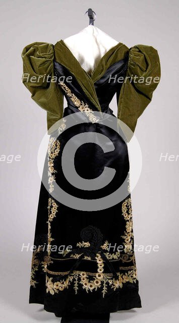 Evening dress, French, ca. 1895. Creator: Rouff.