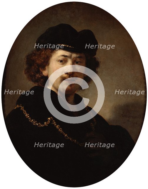 'Self-Portrait with a Gold Chain', 1633.  Artist: Rembrandt Harmensz van Rijn    