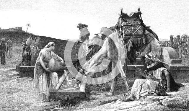 'Rebecca and Eliezer', after Alexandre Cabanel', c1880-83. Creator: Achille Jacquet.