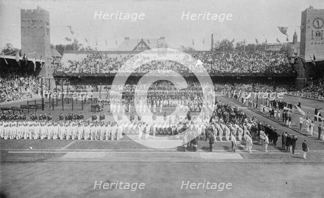 Opening Day, Stockholm Olympic Games, 1912. Creator: Bain News Service.