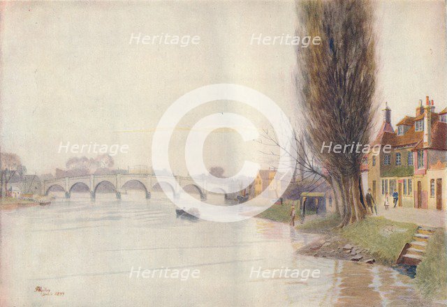 'Old Kew Bridge', 1899, (1914). Artist: James S Ogilvy.