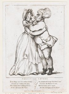 Forgiving Lovers, March 15, 1798., March 15, 1798. Creator: Thomas Rowlandson.