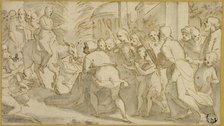 Christ Entering Jerusalem, 1595/99. Creator: Andrea Boscoli.