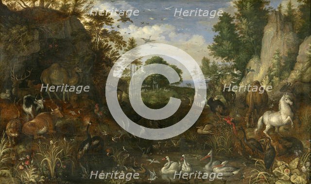 The Garden of Eden, 1622. Creator: Roelandt Savery.