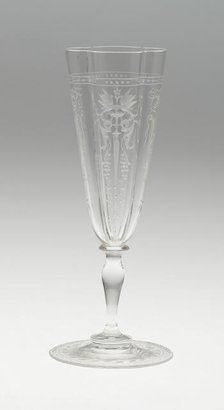 Champagne Flute, Austria, 19th century. Creator: J.& L. Lobmeyr.