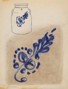 Jar, c. 1937. Creator: Yolande Delasser.