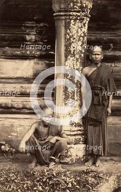 Bonzes de la Grande Pagode, 1866. Creator: Emile Gsell.