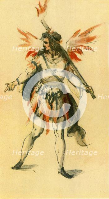 'A Fiery Spirit', 1613, (1942).  Creator: Inigo Jones.
