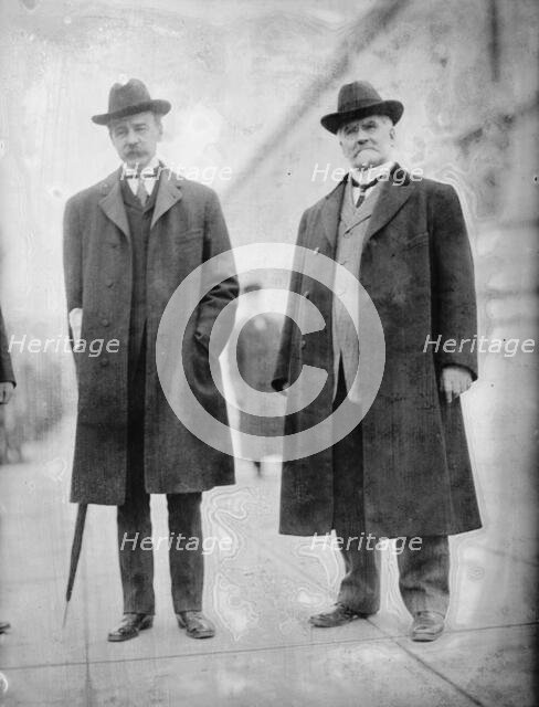 James Edgar Martine, Senator From New Jersey, Right, with Rep. W.I. McCoy, 1911. Creator: Harris & Ewing.